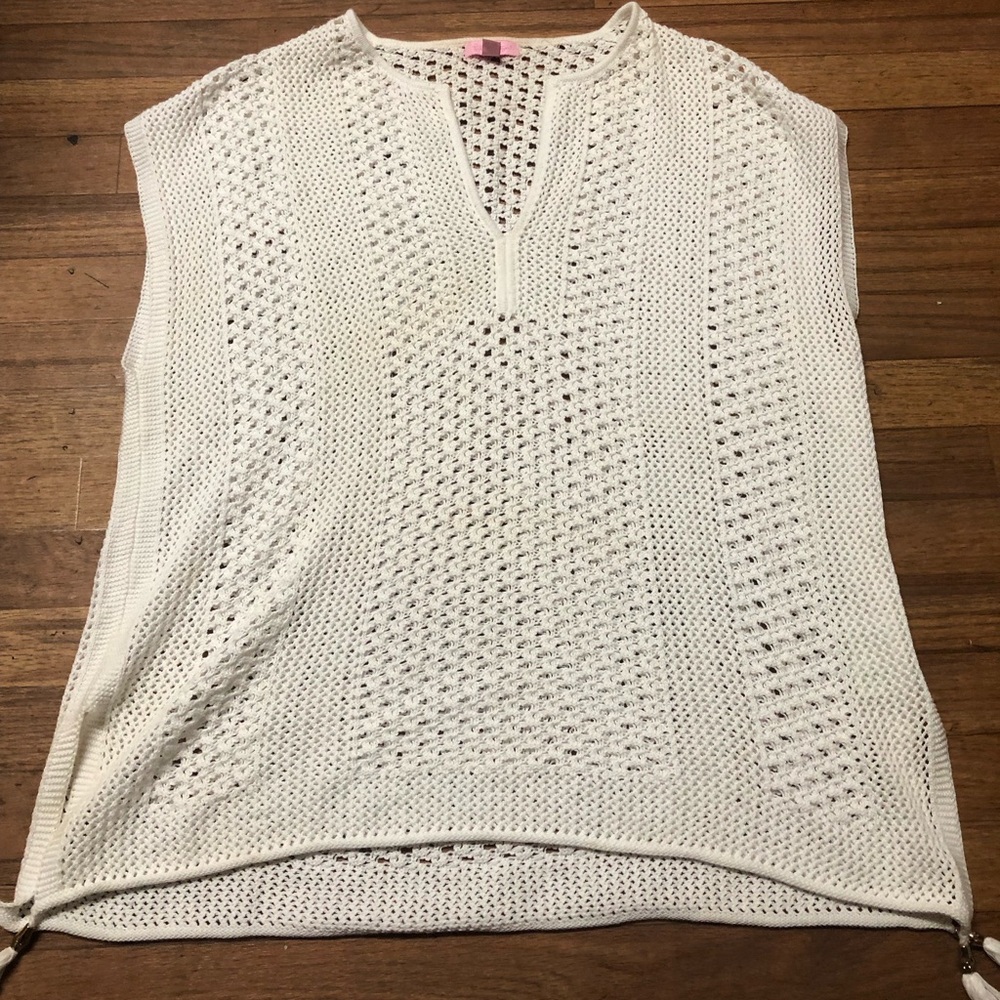 Lilly Pulitzer Cream Knit Sweater Top